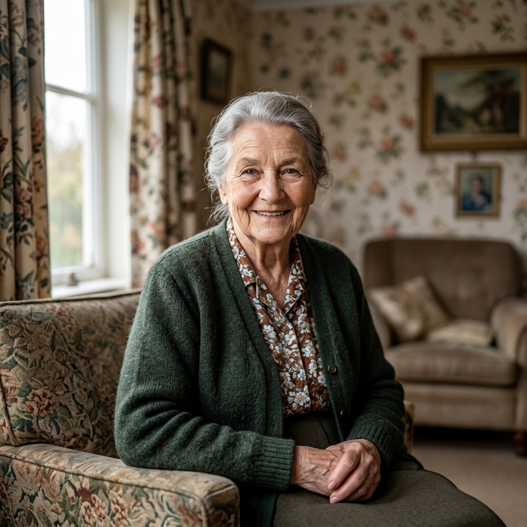 Foto restaurada com cores vibrantes e detalhes nítidos